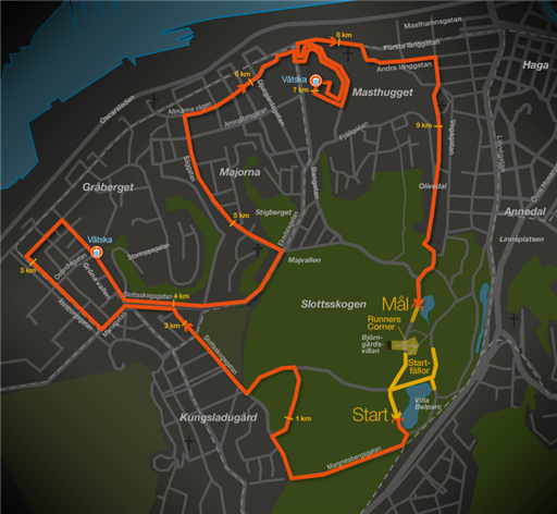 midnattsloppet göteborg karta Midnattsloppet Göteb2014   Löpning
